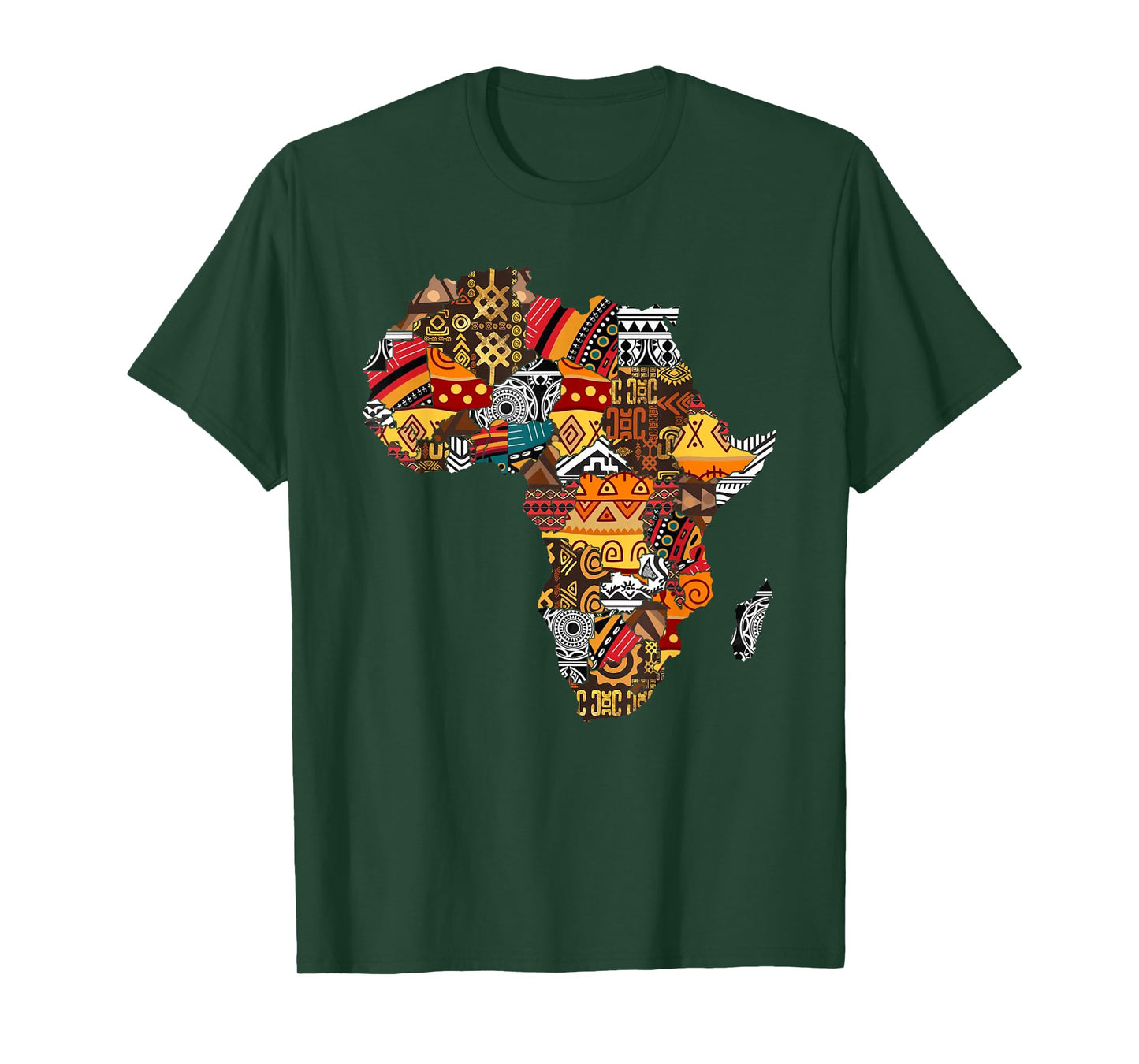 African Native Pride Funny Africa Map Heritage Pattern Gift T-Shirt Small