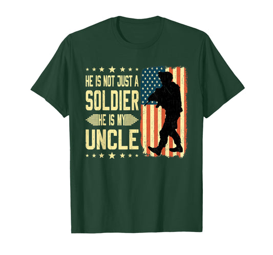 My Uncle is A Soldier Hero Proud Army Nephew Niece Military T-Shirt