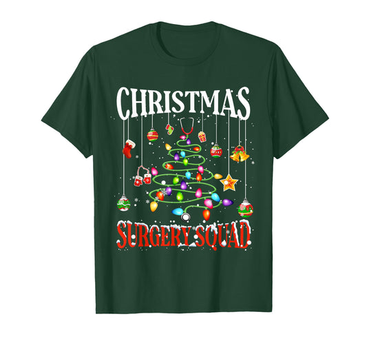 Christmas Surgery Squad Medical Surgical Nurse RN Xmas T-Shirt
