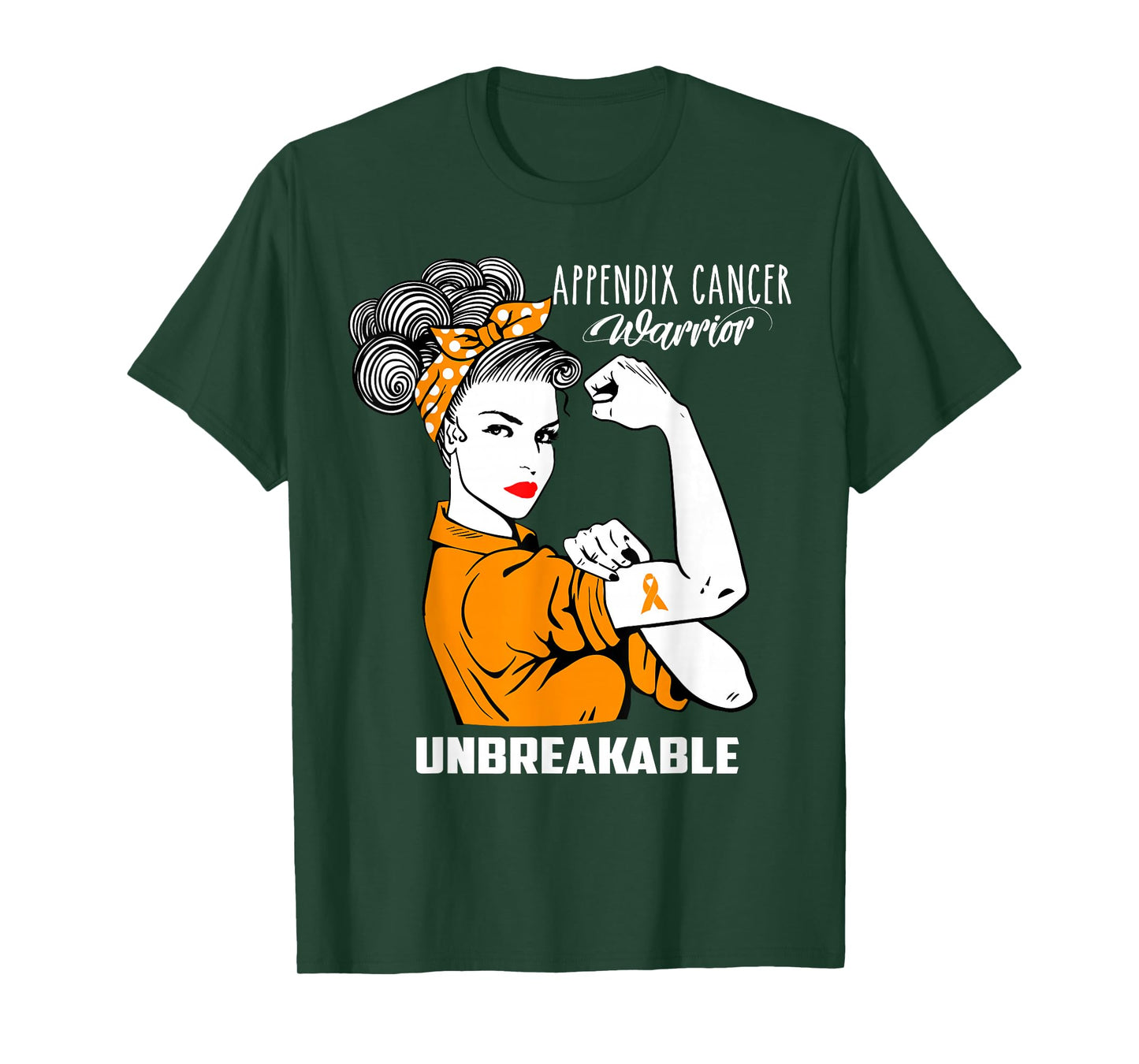 Appendix Cancer Awareness T-Shirt Unbeakable Warrior Shirt T-Shirt