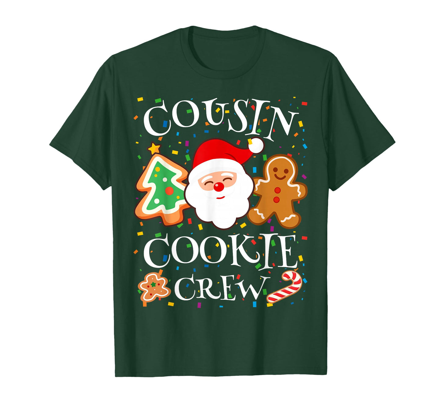 Christmas 2025 Cousin Cookie Baking Crew Squad Family Kids T-Shirt