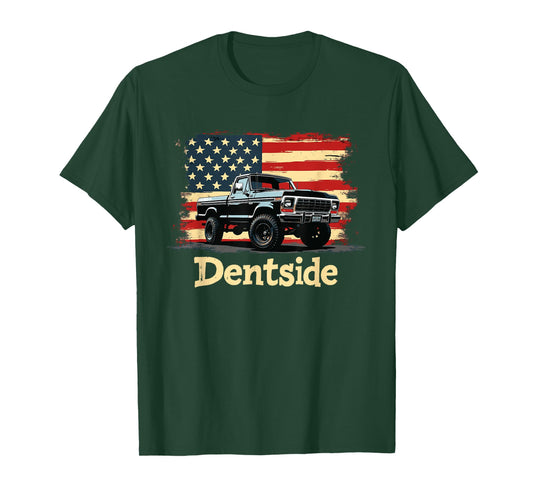 Dentside Classic Truck Dentside Lifted Highboy 4x4 Truck T-Shirt