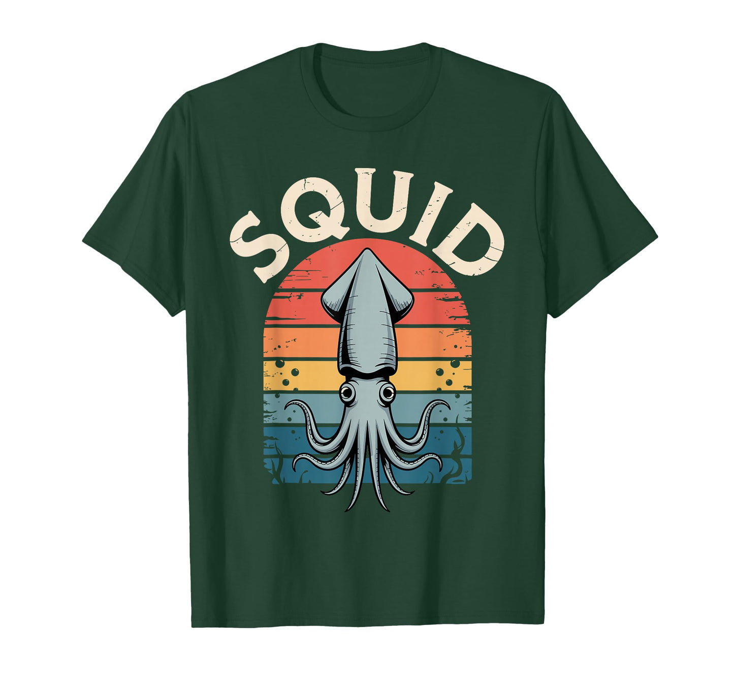 Cool Squid Art for Men Women Kids Giant Octopus Squid Lover T-Shirt