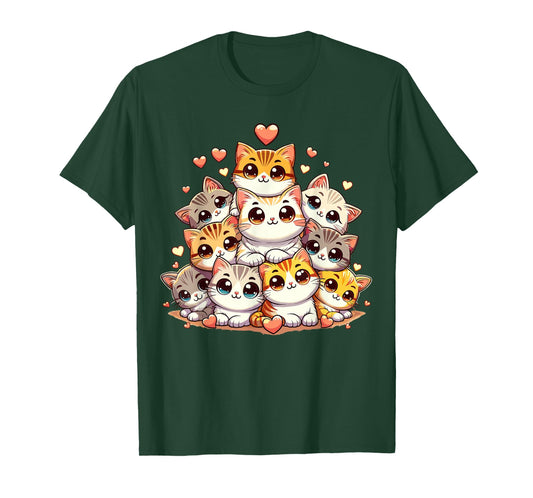 Cute Cats Anime Cat Kawaii T-Shirt