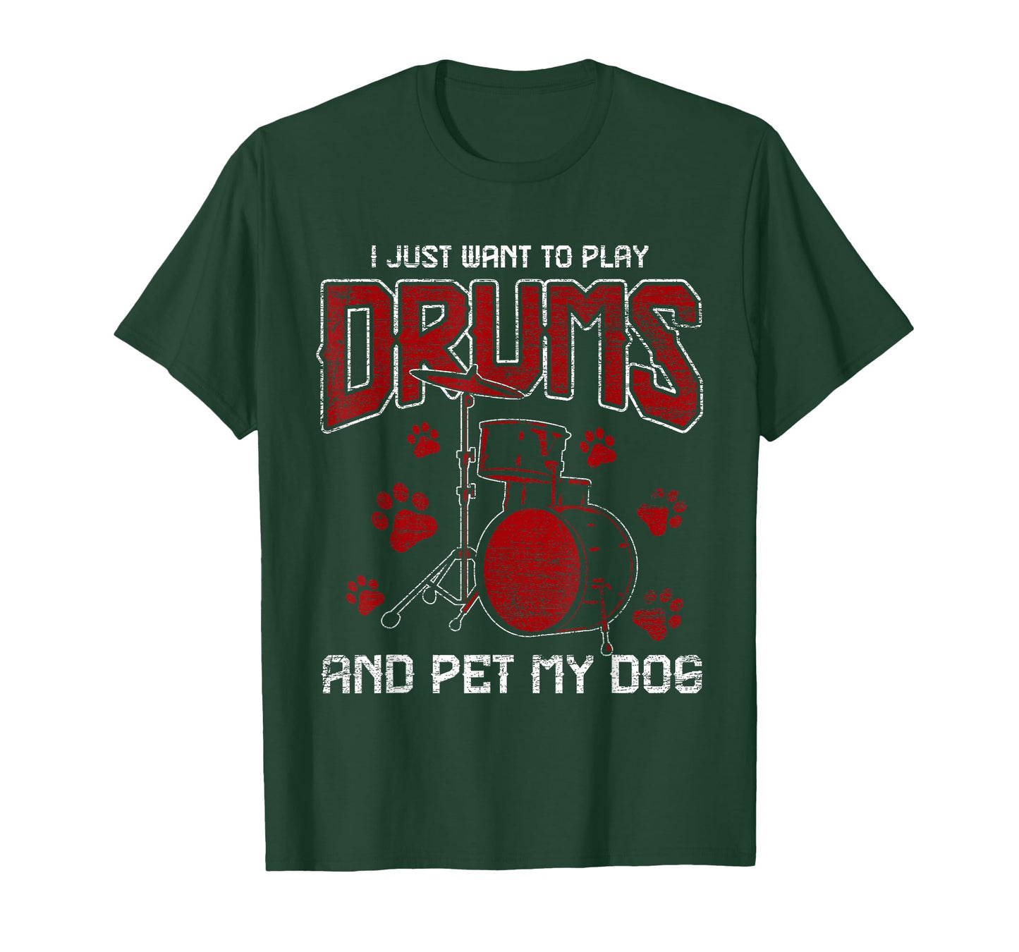 Pet My Dog Drummer - I Just Want To Play Drums T-Shirt
