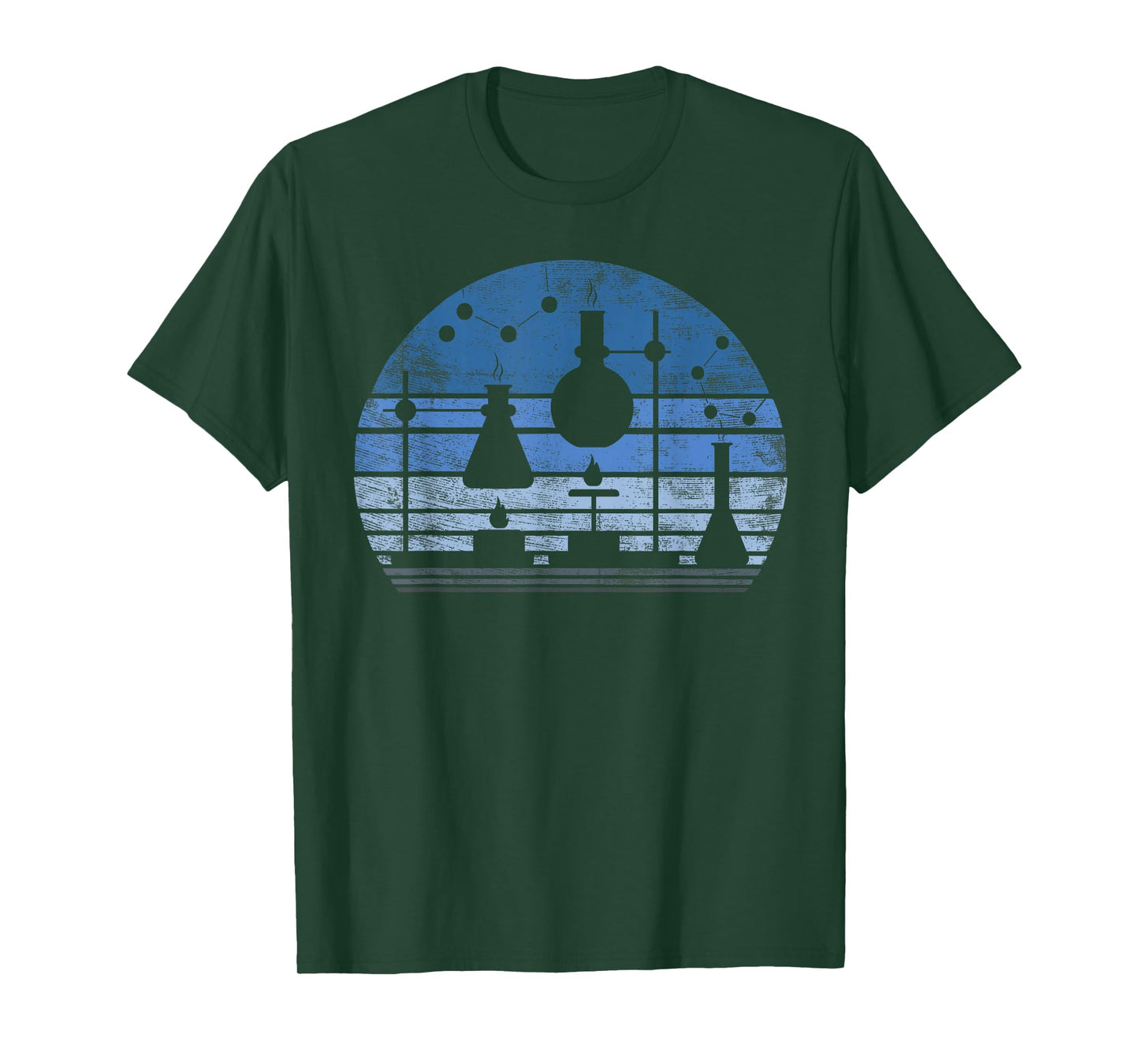 Chemist Scientist Gift Funny Retro Test Tube Flask Chemistry T-Shirt