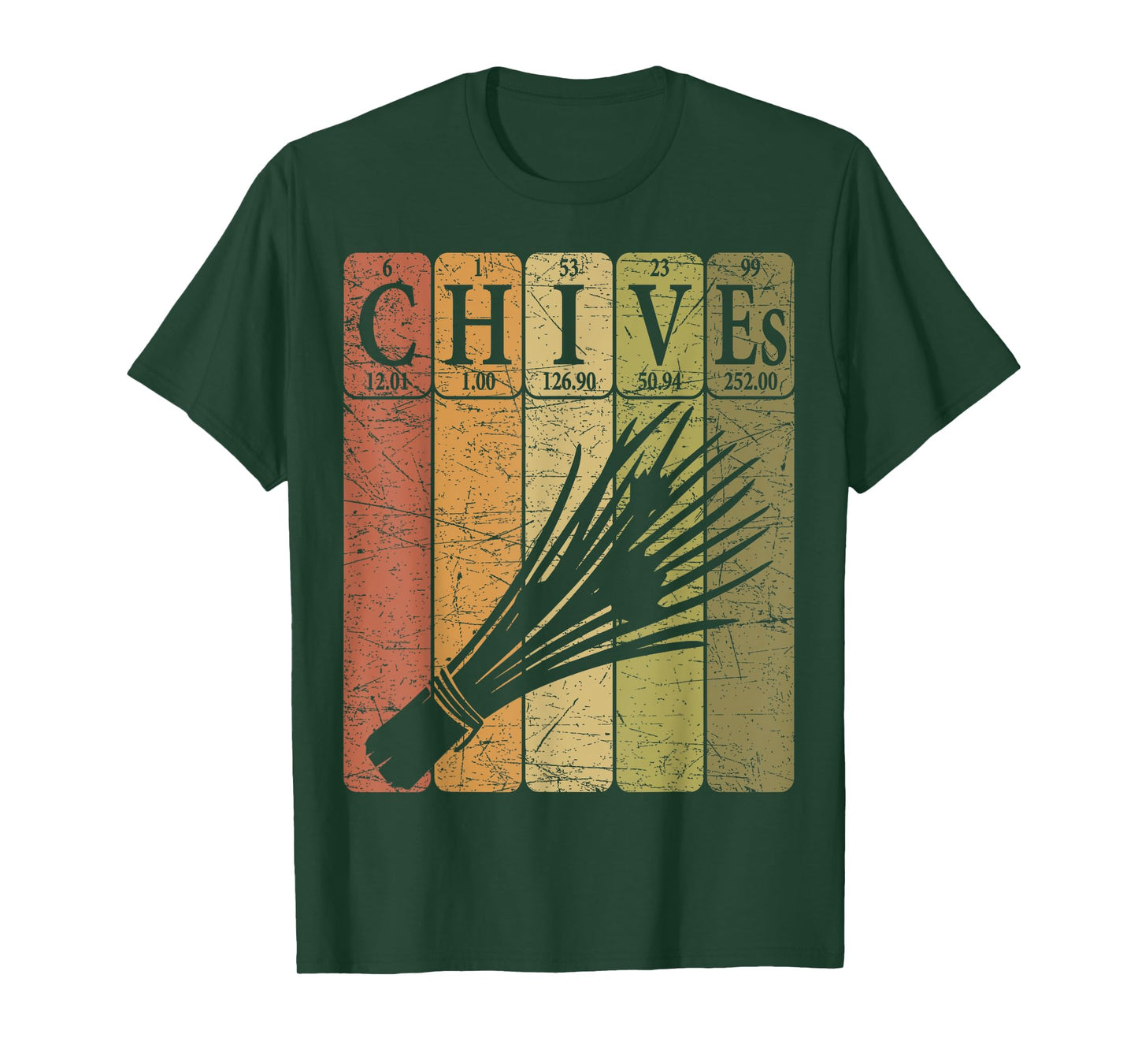 Chives Vintage Chives Farmer Retro Vegetables Farmer T-Shirt