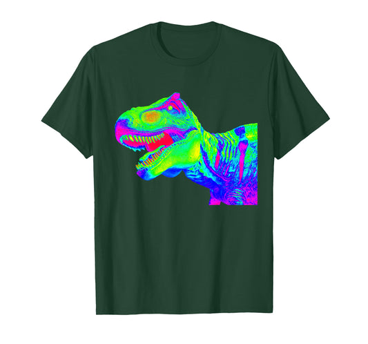 EDM T Rex Tyrannosaurus Rex | Rainbow Rave Dinosaur T-Shirt T-Shirt