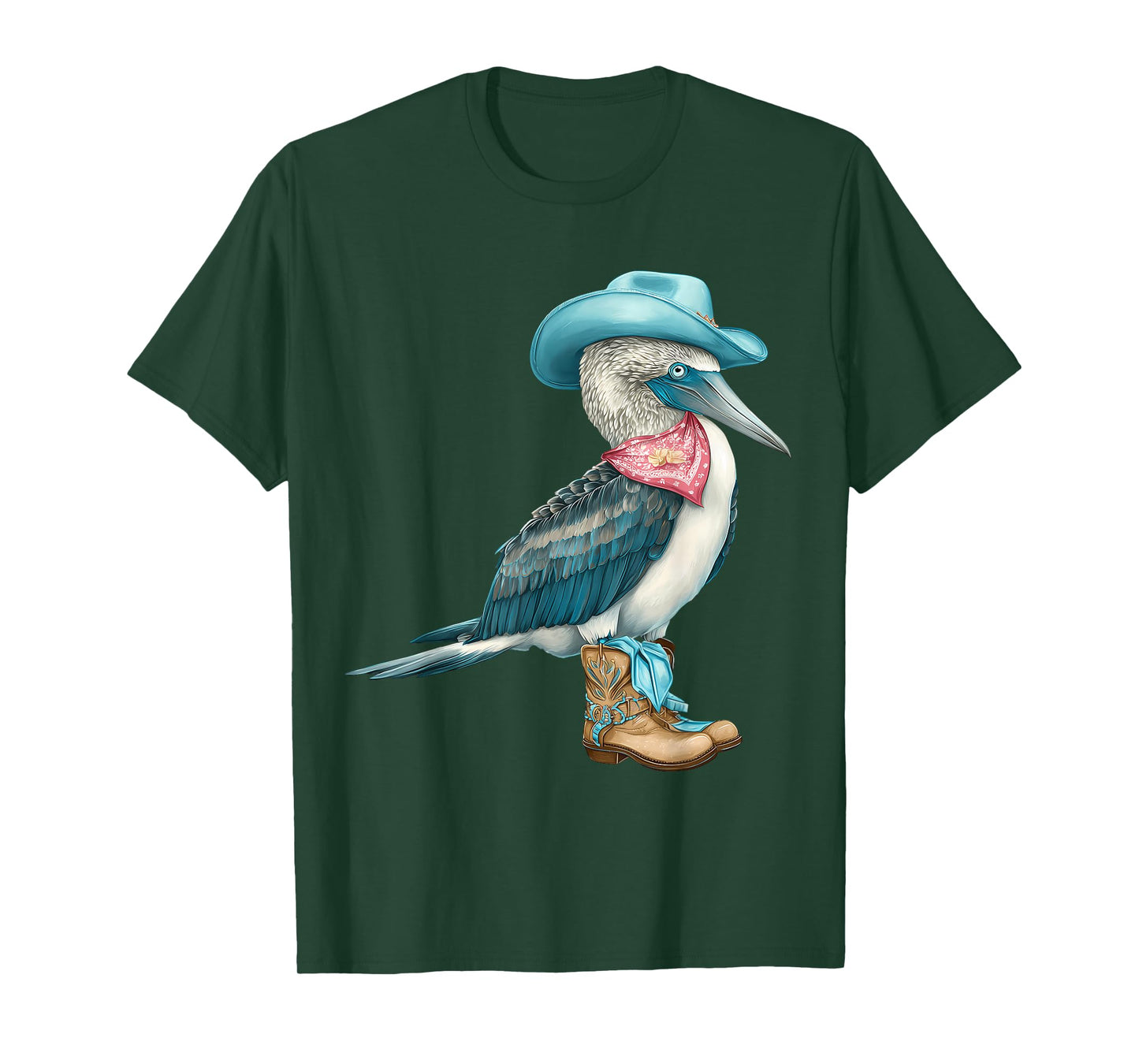 Country Cowboy Blue Footed Booby Rodeo Cowgirl Western T-Shirt