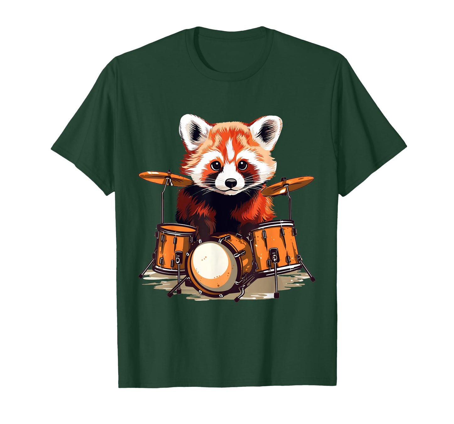 Drumming Red Panda Drum Player Drummer Percussion Drums T-Shirt