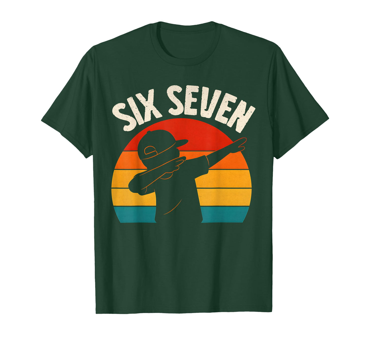 67 Meme 6 7 Numbers Dabbing Six Seven Funny Boys Kids Bruh T-Shirt