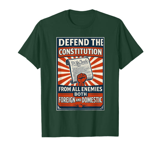 Defend The Constitution From All Enemies Both T-Shirt