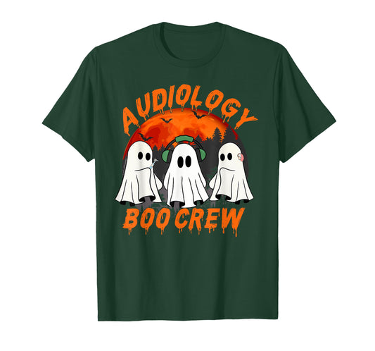 Audiologist Halloween Ghosts Tee Audiology Boo Crew T-Shirt