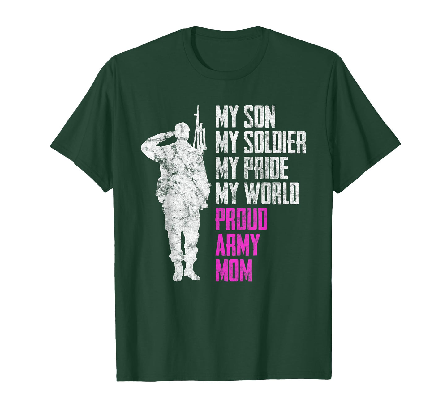 My Son My Soldier Proud Army Mom Military Mother T-Shirt