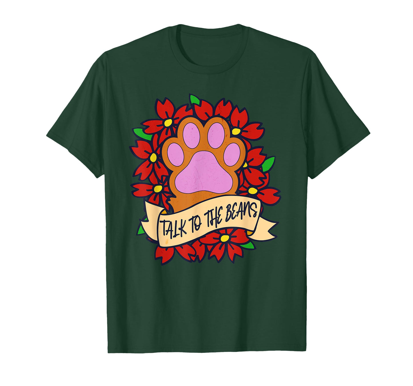 Talk to the Toe Beans Funny Cat Person T-Shirt for Men Women Kids