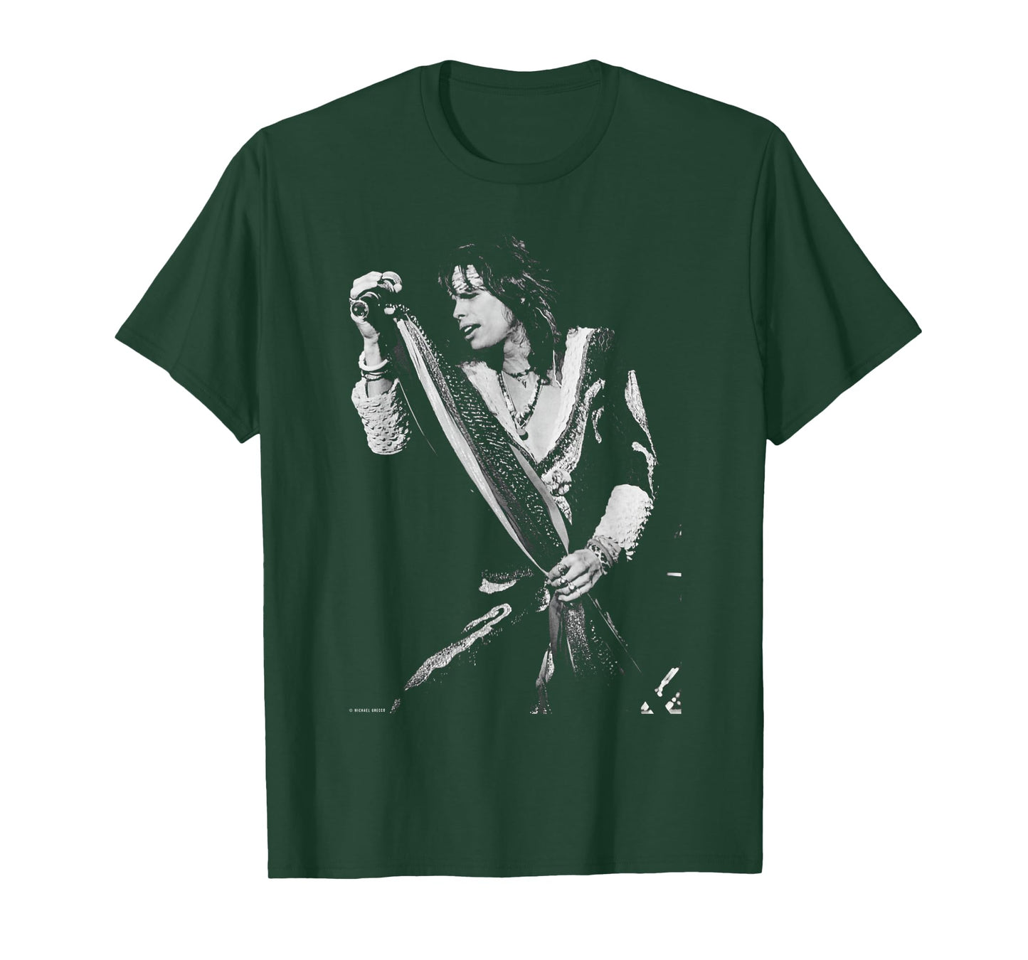 Steven Tyler Aerosmith Live by Michael Grecco T-Shirt
