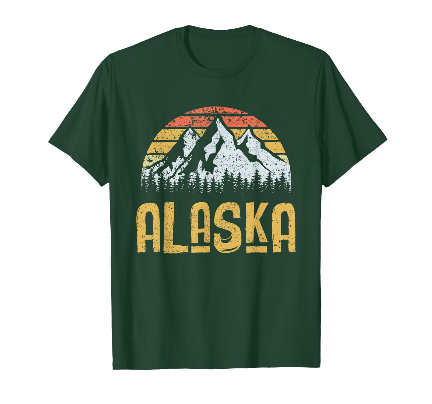 Vintage Retro Alaska U.S. Mountains Glacier T-Shirt T-Shirt