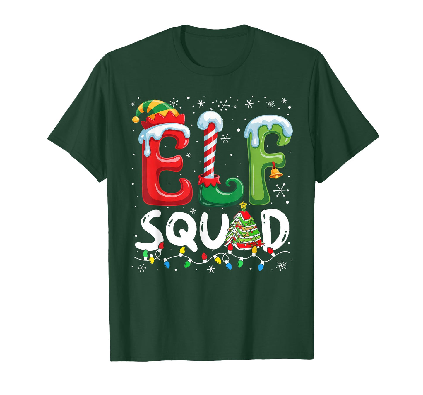 ELF Squad Funny Christmas ELF Student Teacher Men Women Kids T-Shirt