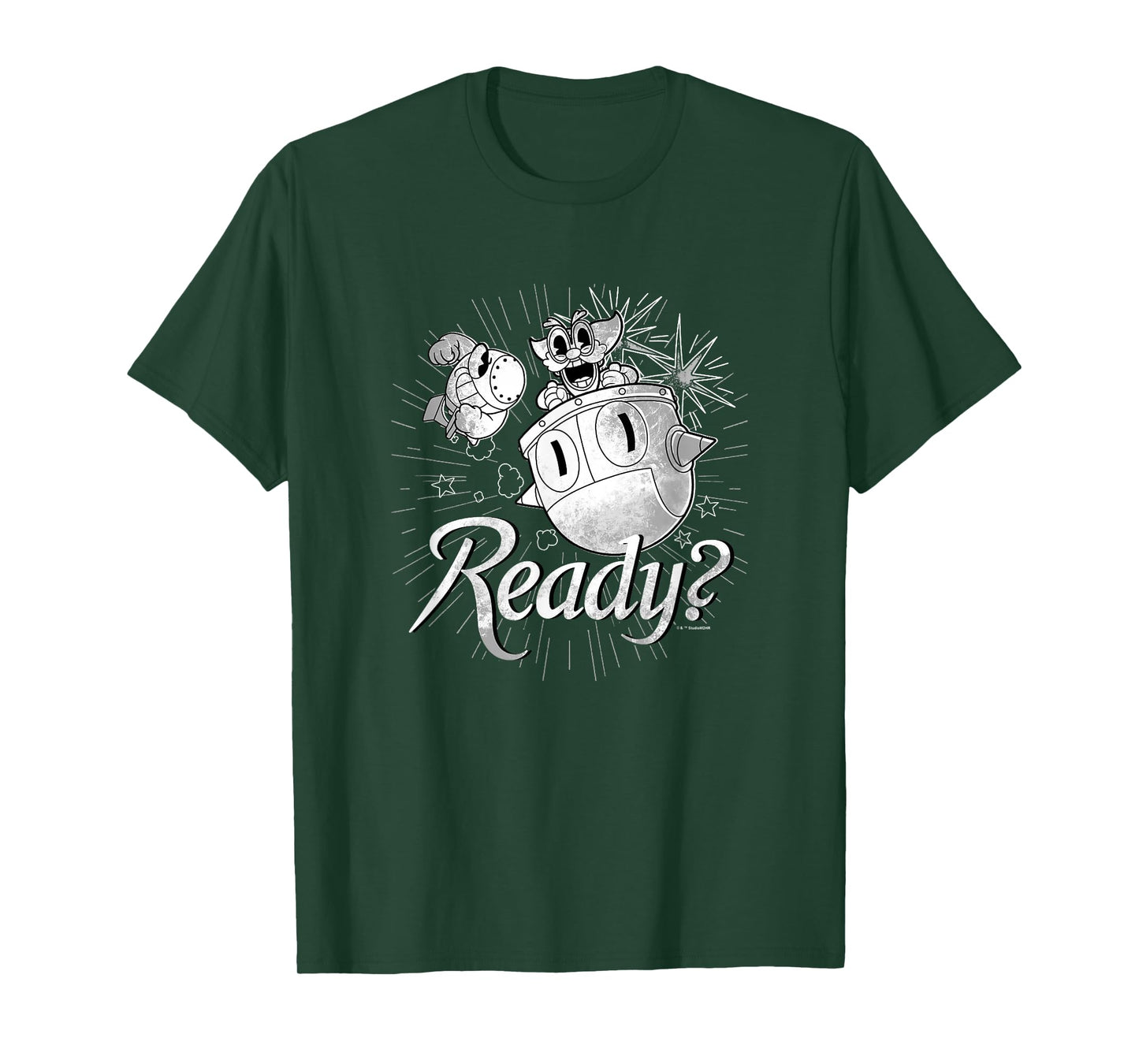 Cuphead Dr. Kahl's Robot Ready For Battle Retro Big Poster T-Shirt