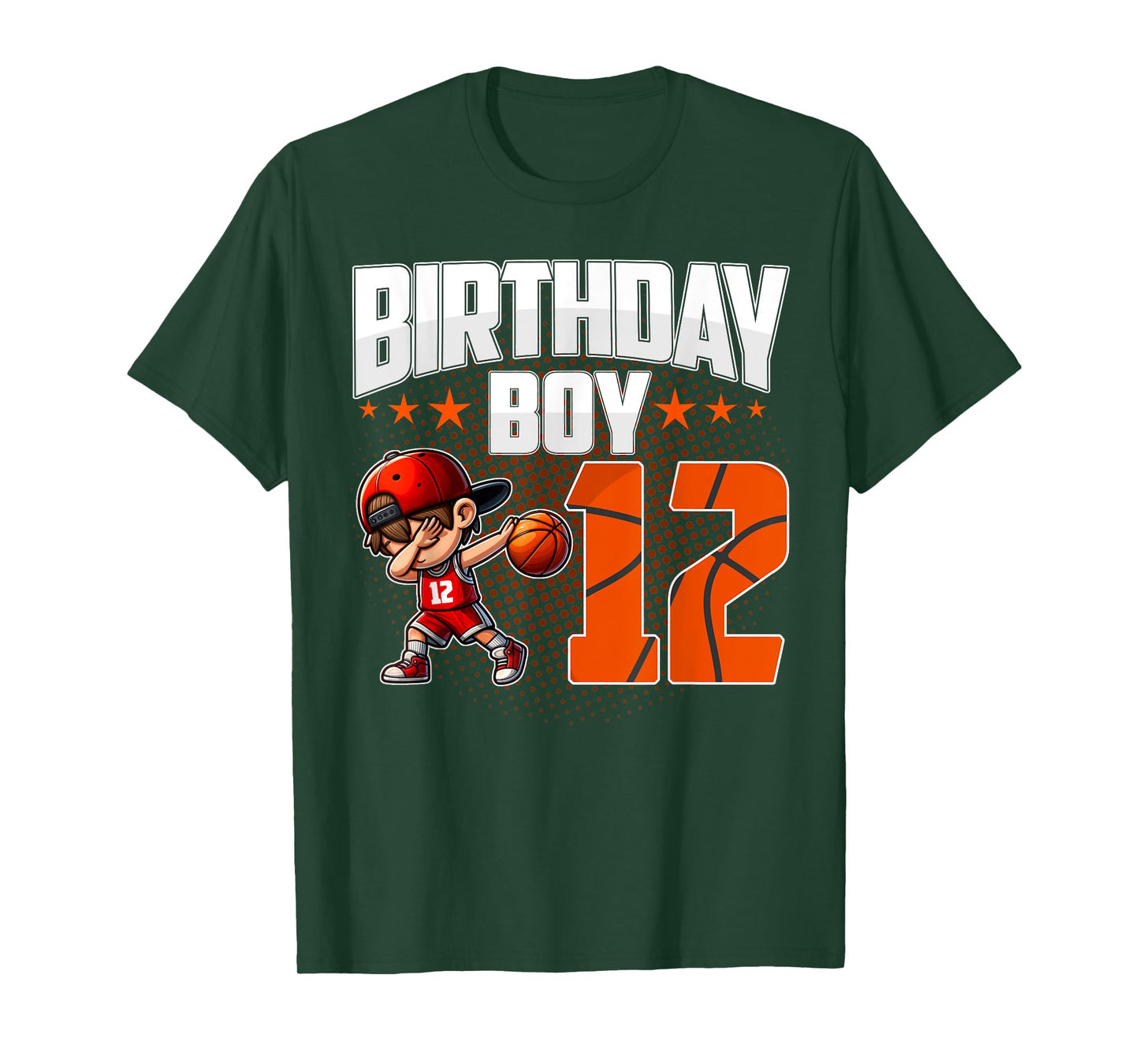12th Birthday Boy Basketball 12 Years Old Boy Birthday T-Shirt