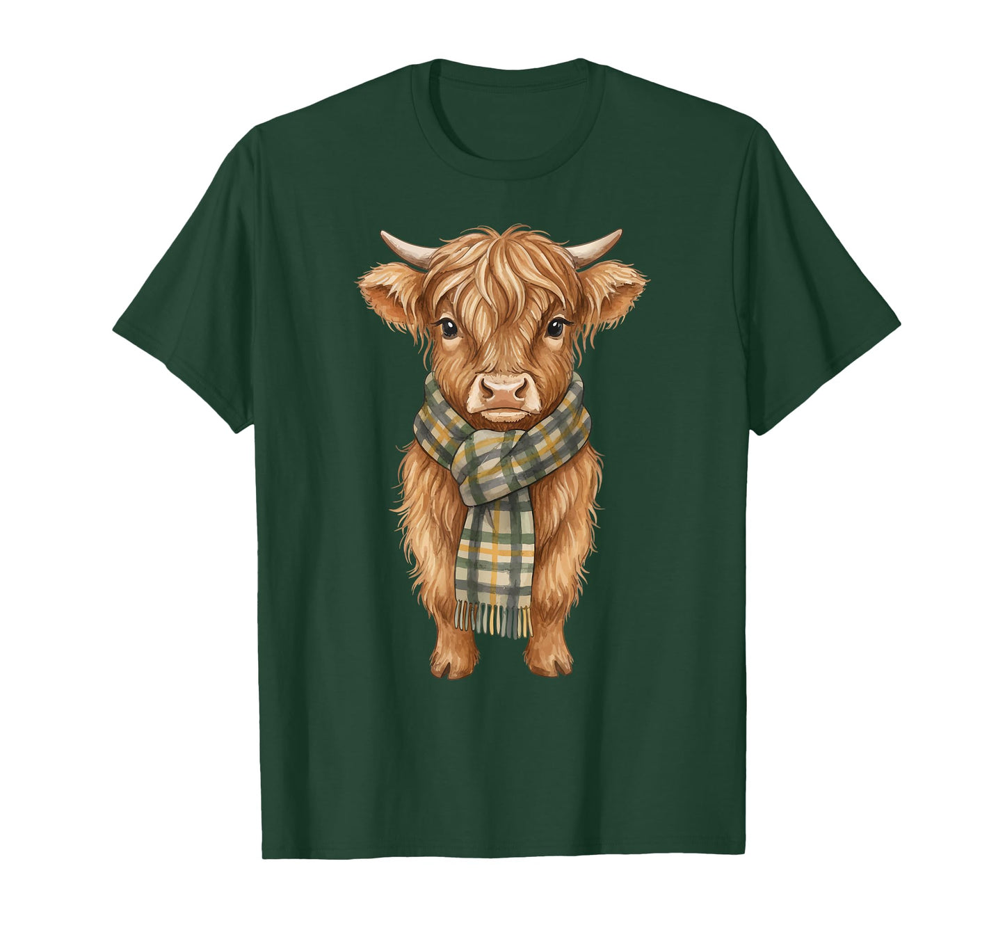 Cozy Fall Autumn Highland Cow T-Shirt