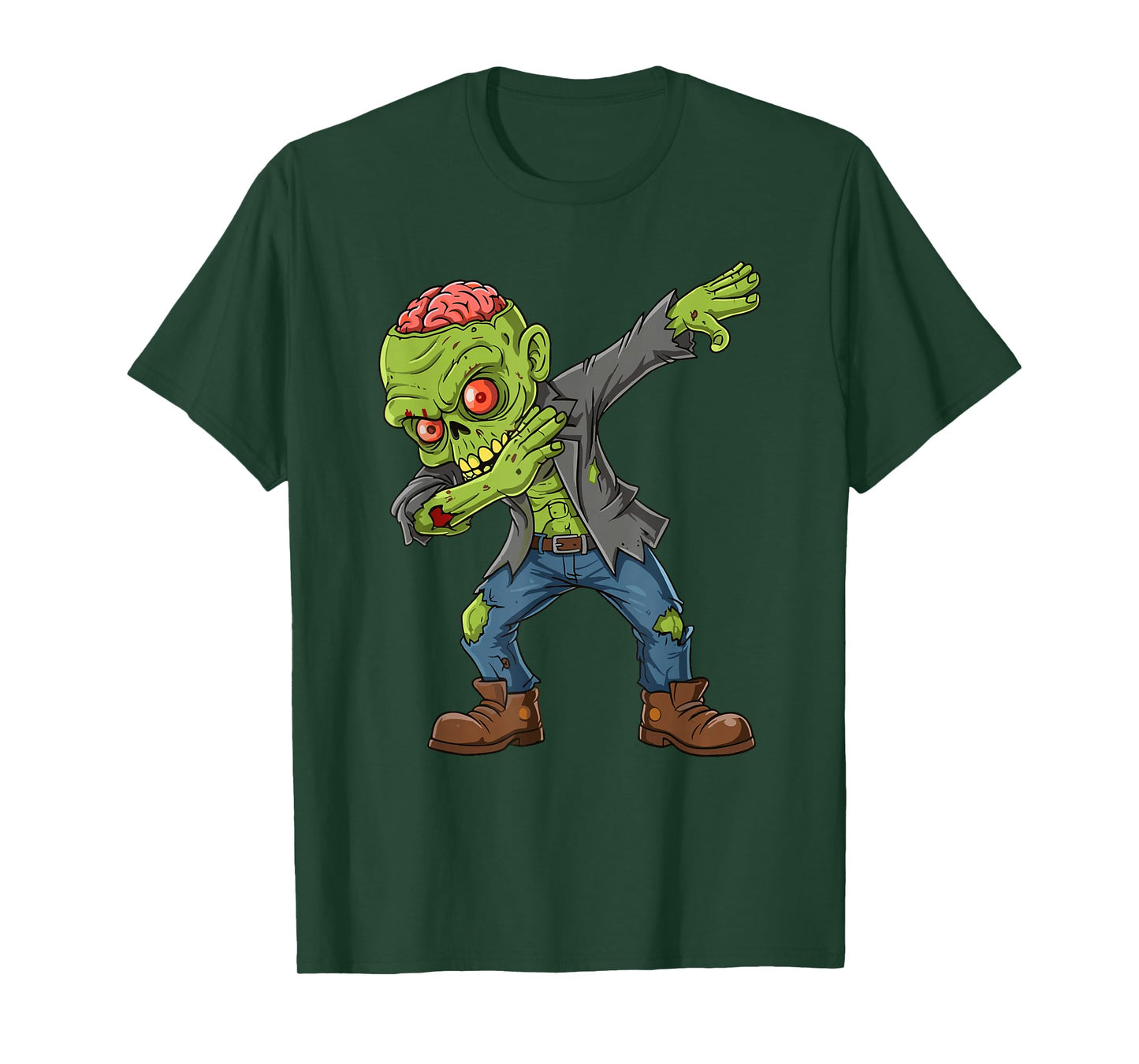 Dabbing Spooky Zombie Kids Boys Men Costume Halloween T-Shirt