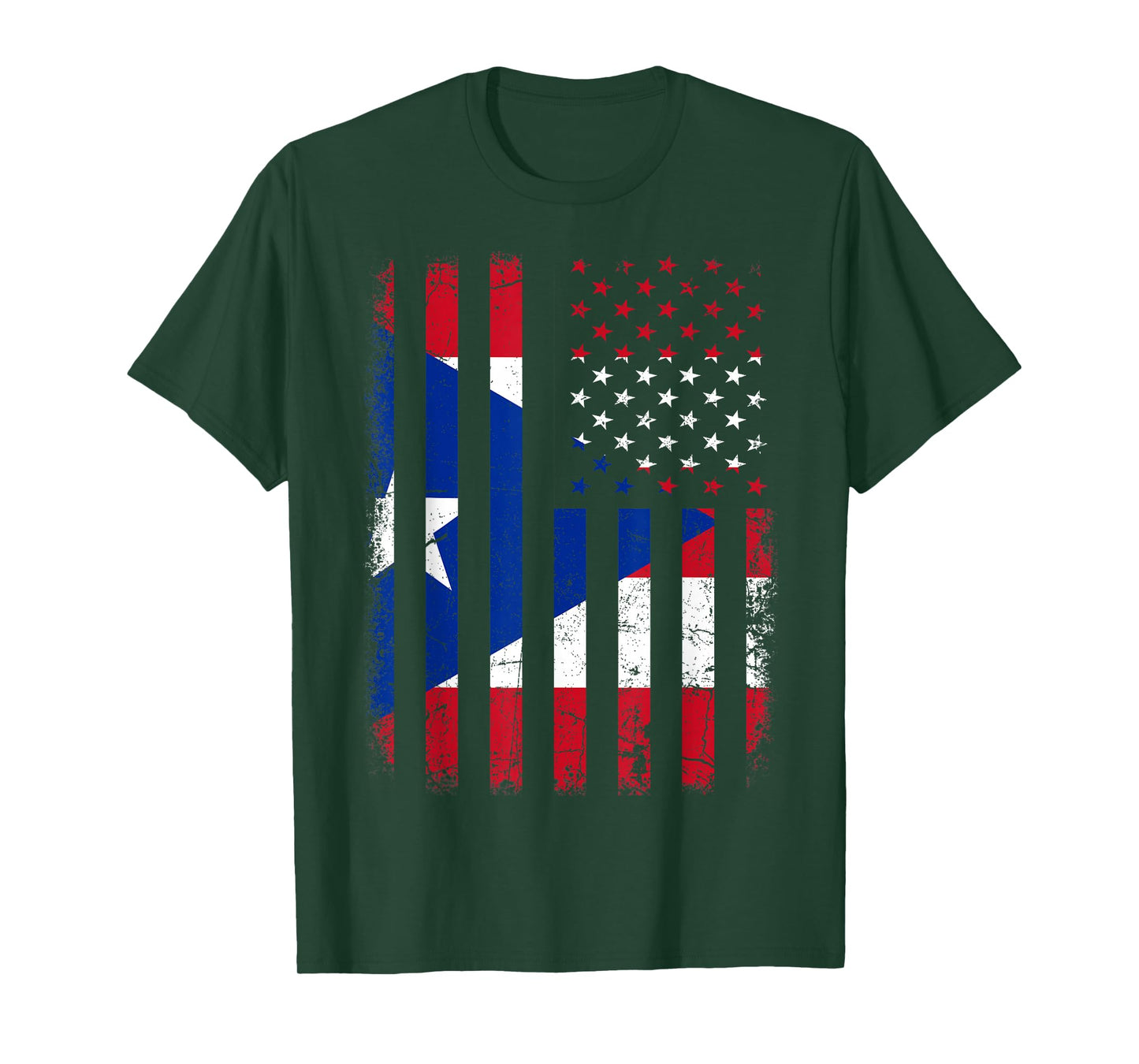 Puerto Rican American Flag Puerto Rican Roots Puerto Rico T-Shirt