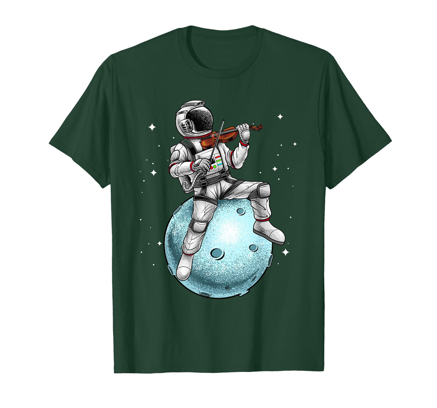 Cool Violin Player For Men Women Astronaut Music Lover Viola T-Shirt