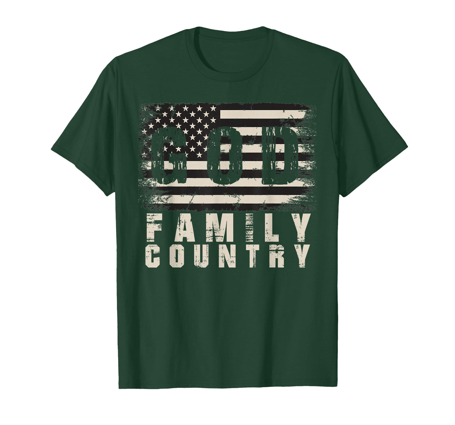 God Family Country Patriotic Proud Soldier USA Memorial Day T-Shirt