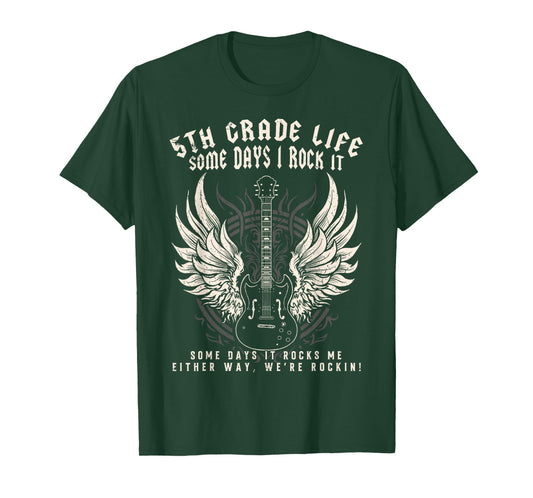 5th Grade Teacher Some Days I Rock It Middle School Teacher T-Shirt