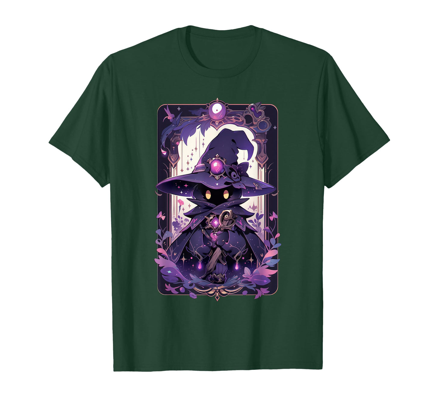 Cute Magician Anime Pastel Goth Tarot Card T-Shirt