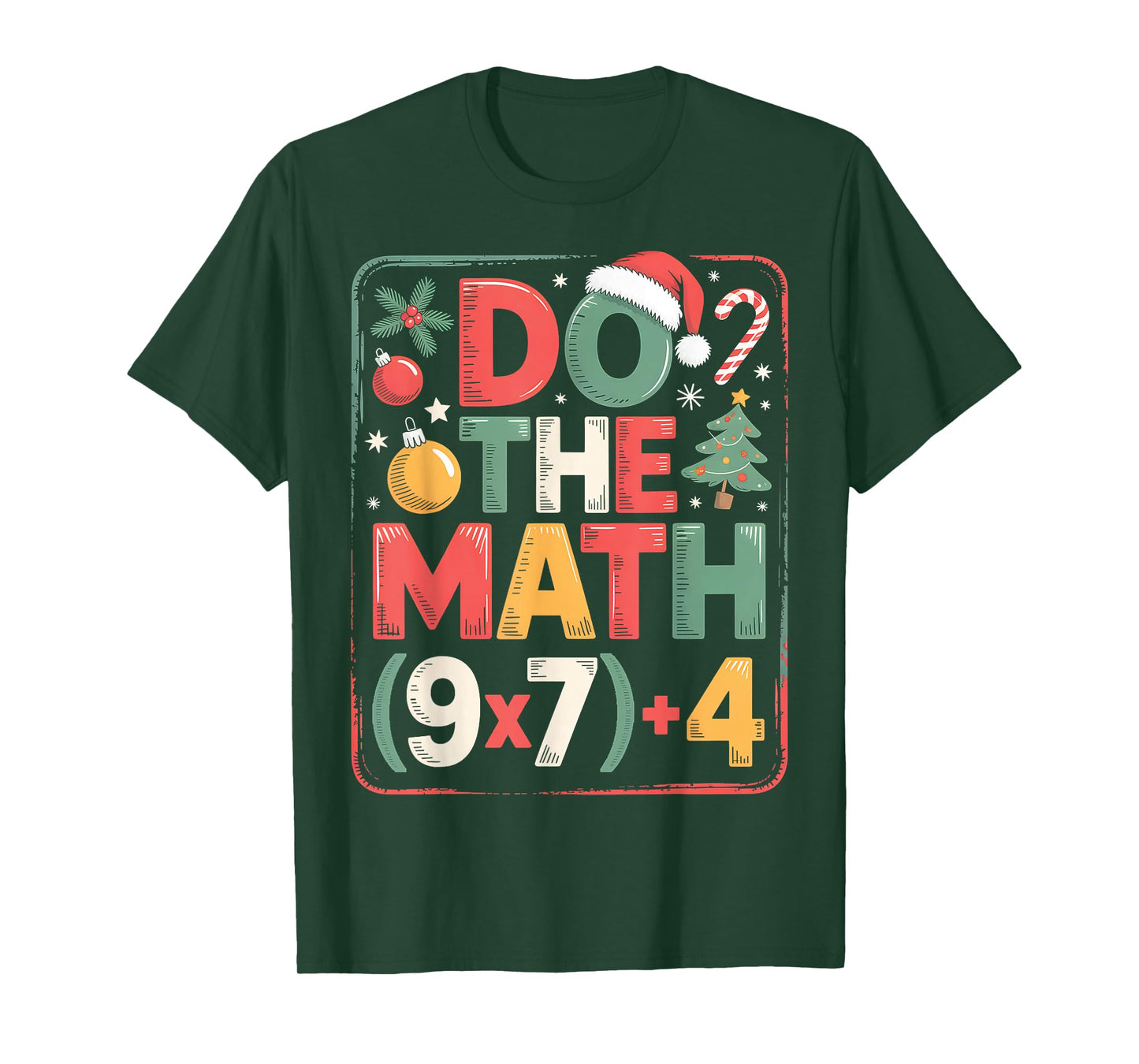 Fun Do The Math 67 Meme Six Seven Christmas Teacher Student T-Shirt