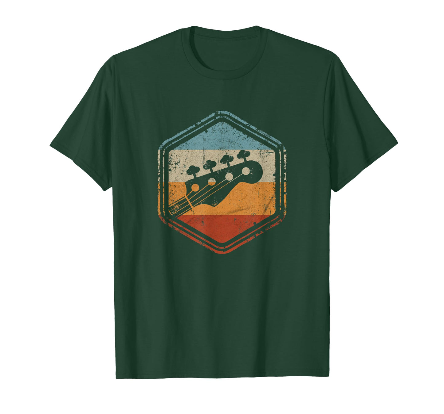 Bass Guitar Vintage Headstock for Bass Player Bassist T-Shirt