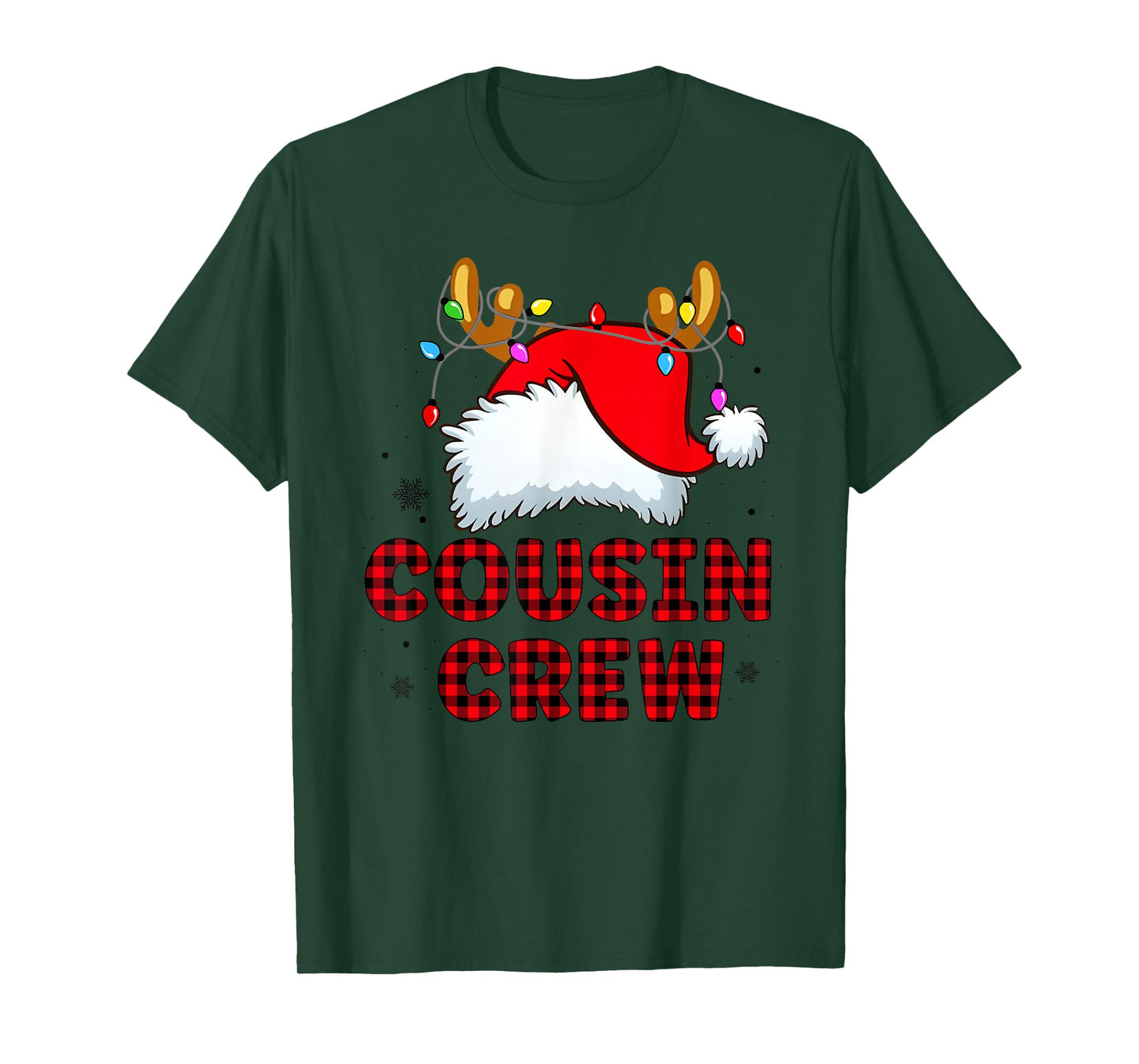 Cousin Crew Christmas 2025 Family Matching Santa Elf Xmas T-Shirt
