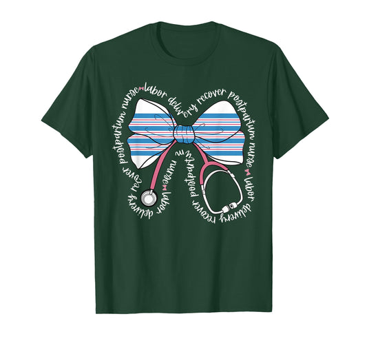 Coquette LDRP RN Labor Delivery Recovery Postpartum Nursery T-Shirt