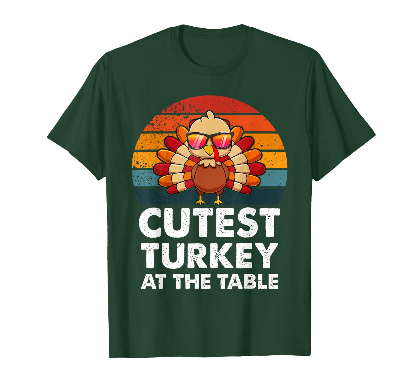 Cute Thanksgiving Costume Cutest Turkey At Table Boy Toddler T-Shirt