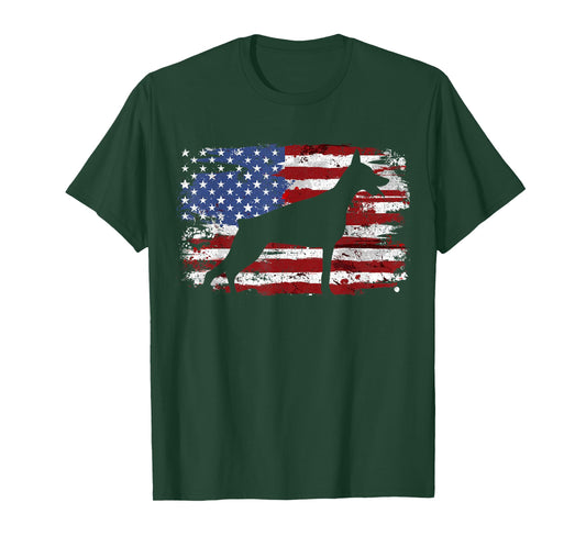 Vintage Doberman Flag T-Shirt