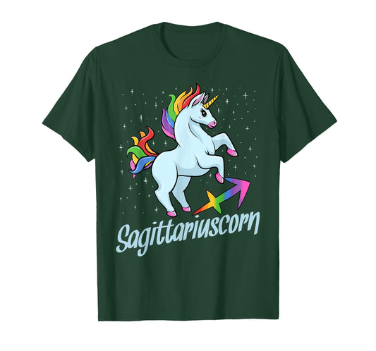 Sagittariuscorn The Sagittarius Unicorn Zodiac Sign T-Shirt