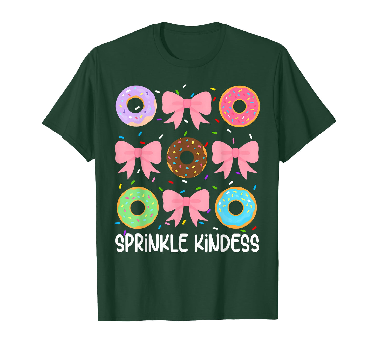 Donut Sprinkle Kindness Funny Girls Women Doughnut Lover T-Shirt