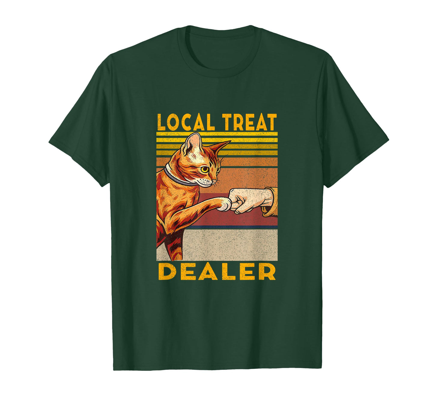 local treat dealer Cute and Funny Cat Kitty Lover Men Women T-Shirt