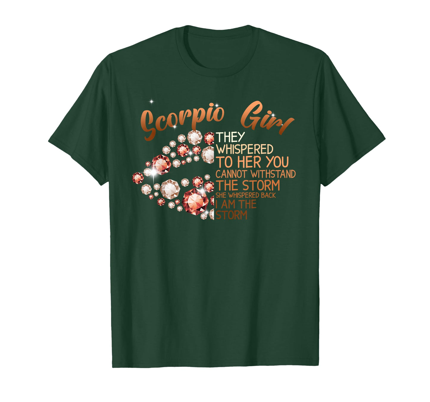 Scorpio Girl Black Lips Melanin Queen Birthday Women T-Shirt