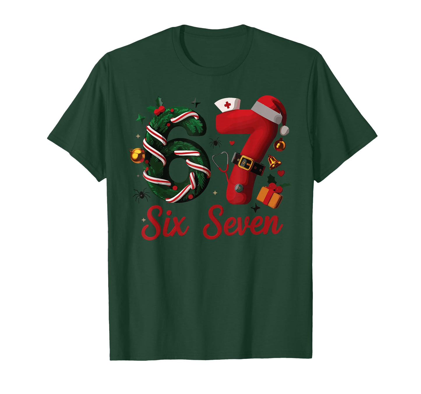 67 Christmas Costume Nurse Holiday Family Look T-Shirt