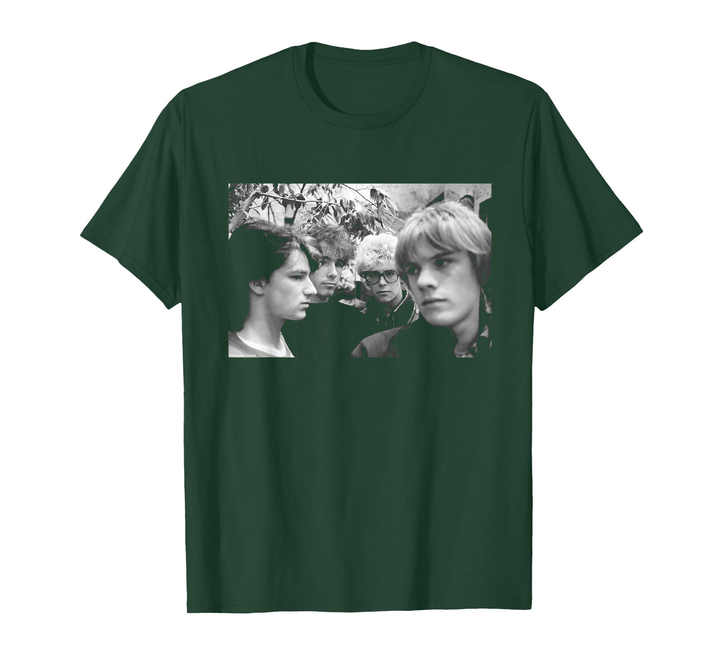 U2 Band Portrait Holland Boy Tour 1980 by Virginia Turbett T-Shirt