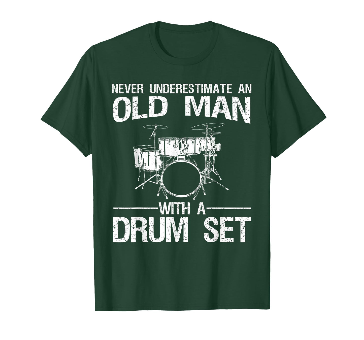 Cool Drummer Art Men Dad Drum Set Player Drum Kit Musician T-Shirt