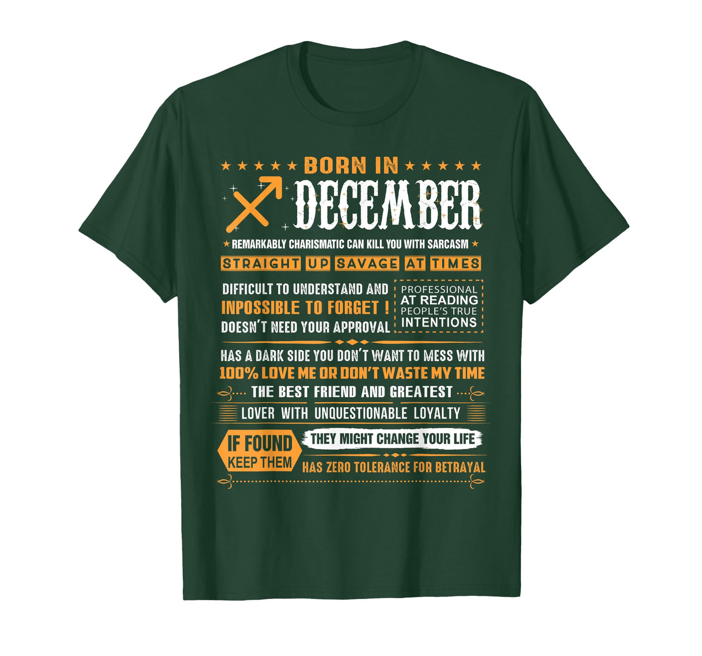December Birthday Gifts - Born In December Sagittarius T-Shirt