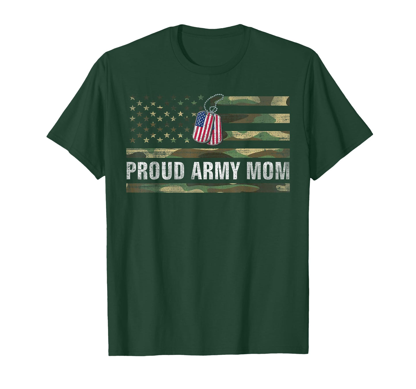 Vintage American Flag Proud Army Mom Veteran Day Gift T-Shirt