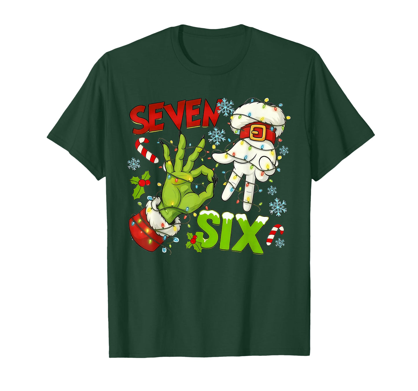 67 Meme Six Seven Kids Women Men Couple Matching Christmas T-Shirt