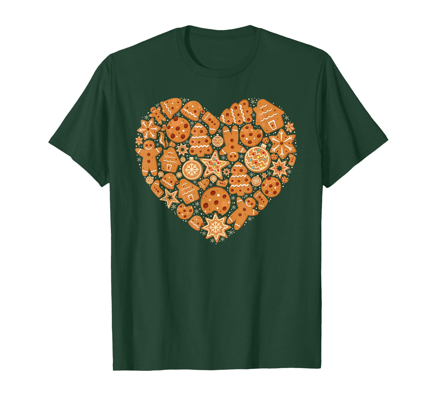 Bake Baking Gingerbread Man Christmas Cookie Heart T-Shirt
