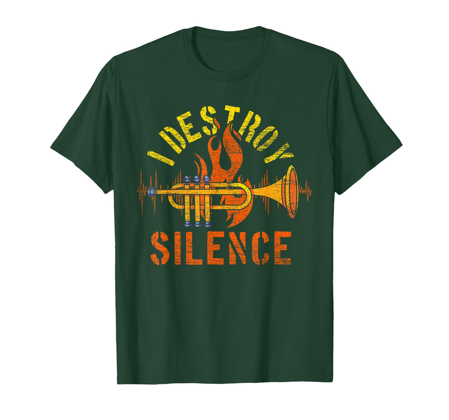 I Destroy Silence Trumpet T-Shirt