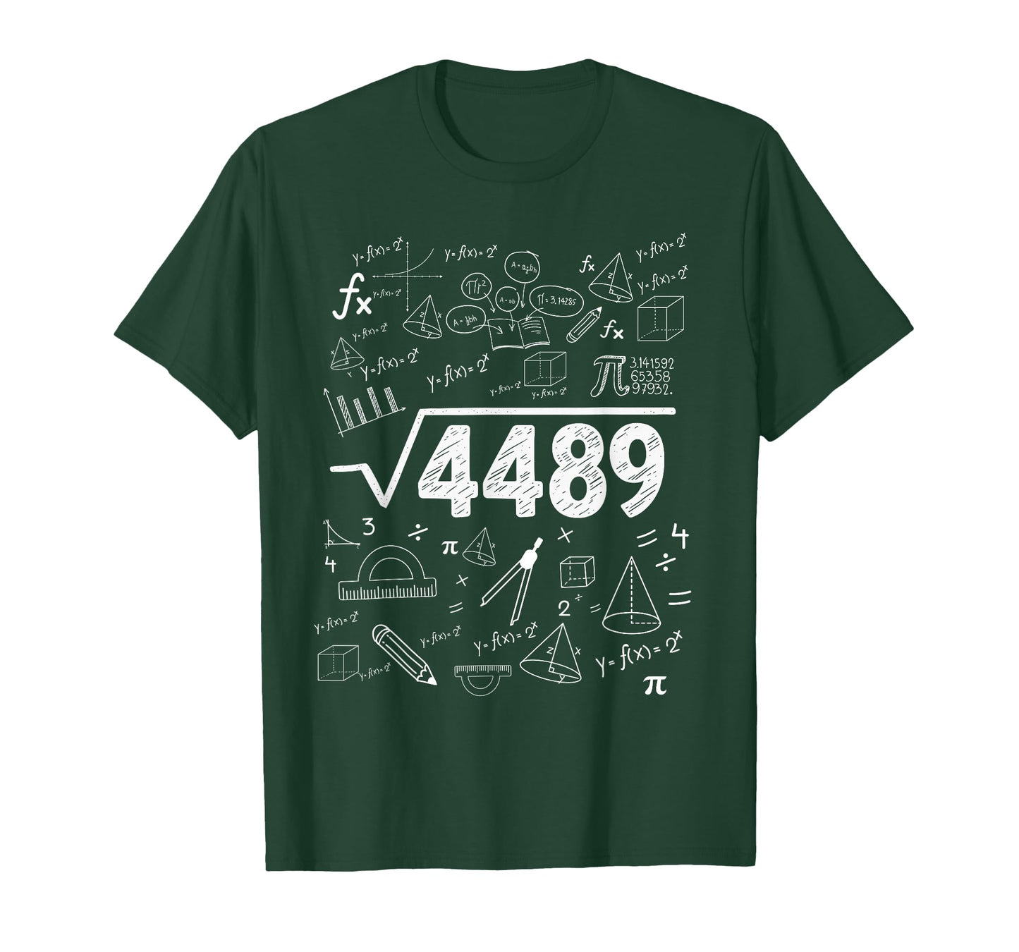 67 Meme Square Root 4489 Slang Funny Six Seven Math Teacher T-Shirt